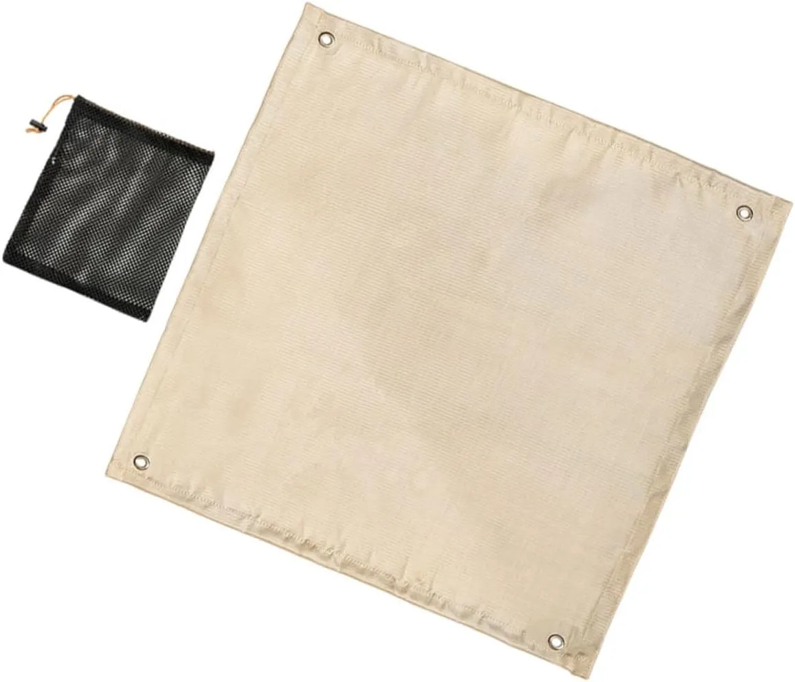 1 Set Fiberglass Fireproof Mat Outdoor Camping Tarp Under Tent Fire Resistant Blanket Fire Blanket