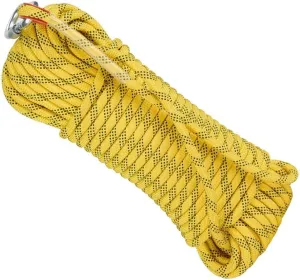 10~200M Static Rope Escape Rope, Outdoor Escape Rope 8MM, for Fishing Magnet, Camping, Boating, Outdoor & Indoor Use (Color : Yellow, Size : 8mm x 15m)