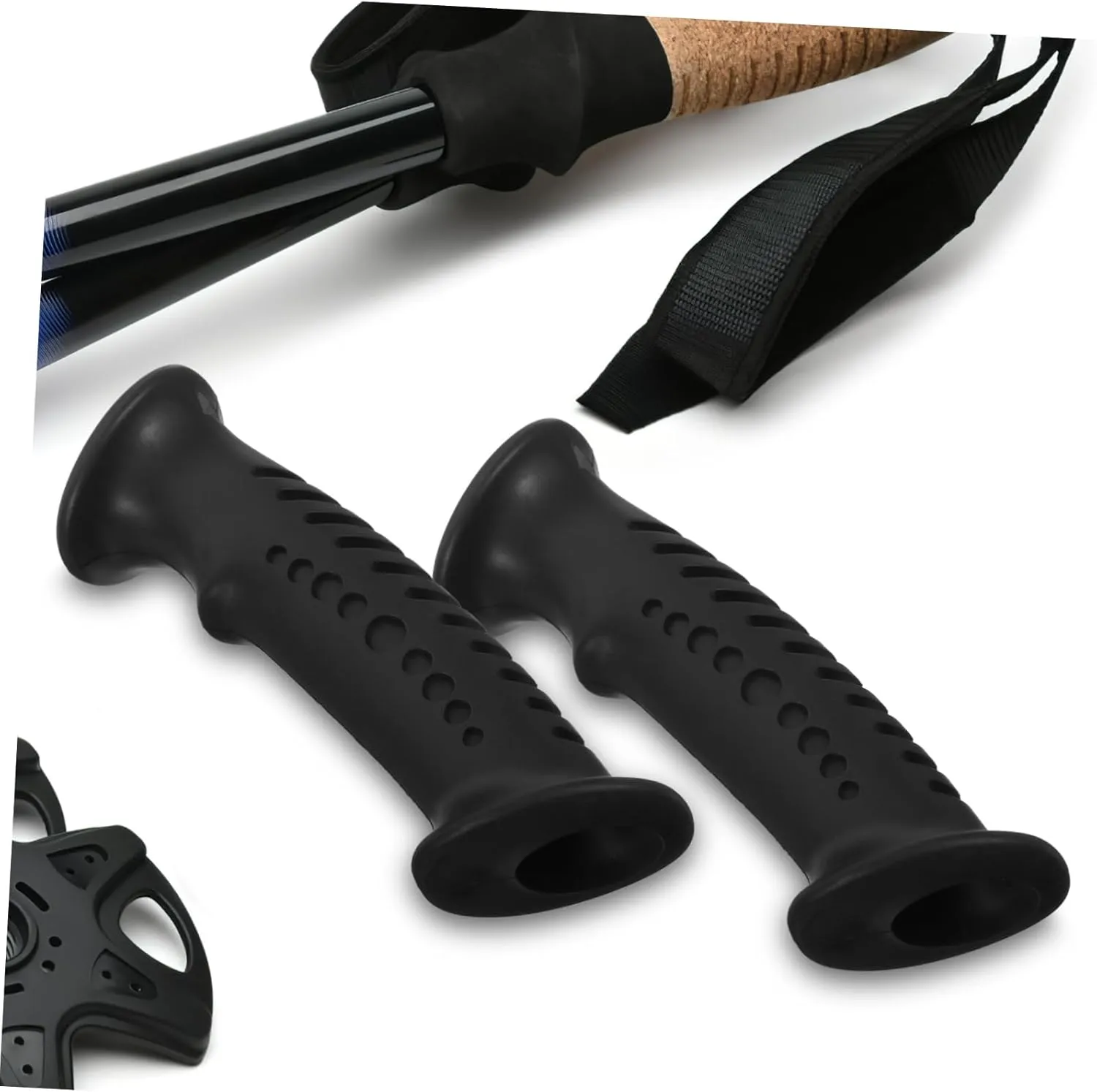 12pcs Replaceable Hiking Pole Handle Sturdy Grip for Ski Sticks Comfortable Design Weather-Resistant Trekking Handle Compatible Pole Brands for