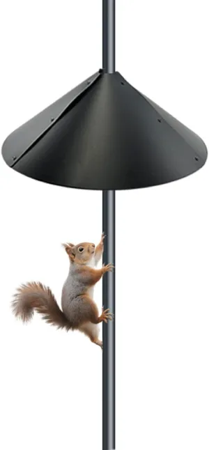 18-Inch Squirrel Baffle for Bird Feeders - Extra Wide Large Squirrel Guard(Proof, Cone, Different, baffel, Blocker), Durable & Universal Fit Bird Feeder Pole Protector