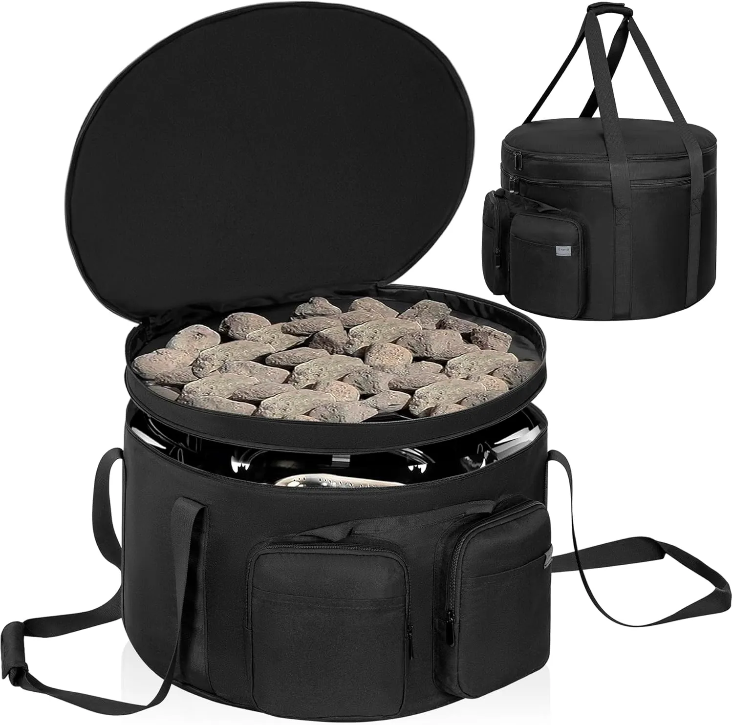 19 Inch Outdoor Fire Pit Bag Compatible with Model 893 823 870 Outland Firebowl, Firebowl Travel Carrying Case for 19-Inch Diameter Propane Gas Fire Pit, Bag Only