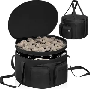 19 Inch Outdoor Fire Pit Bag Compatible with Model 893 823 870 Outland Firebowl, Firebowl Travel Carrying Case for 19-Inch Diameter Propane Gas Fire Pit, Bag Only