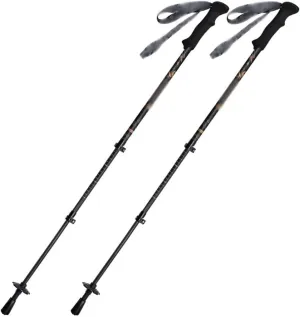 2-Pack Carbon Fiber Trekking Poles, Retractable Adjustable Nordic Walking Sticks, with Adjustable Wrist Strap, for Men and Women