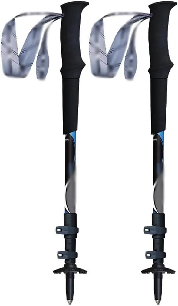 2-Pack Outdoor Nordic Walking Sticks, Ultra-Light Carbon Fiber Trekking Poles, Travel Gear for Men and Women, Hiking Poles for Rocky Terrain
