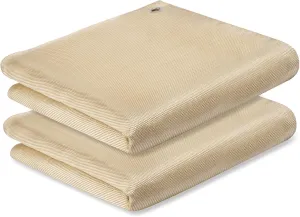 2 Pack Welding Blanket 4x6 ft - Heavy Duty Fiberglass Heat Resistant Fabric, 1022 °F Fire Resistant Blankets, High Temp Insulation Blanket for Industrial, Smoker, Camping, Grill