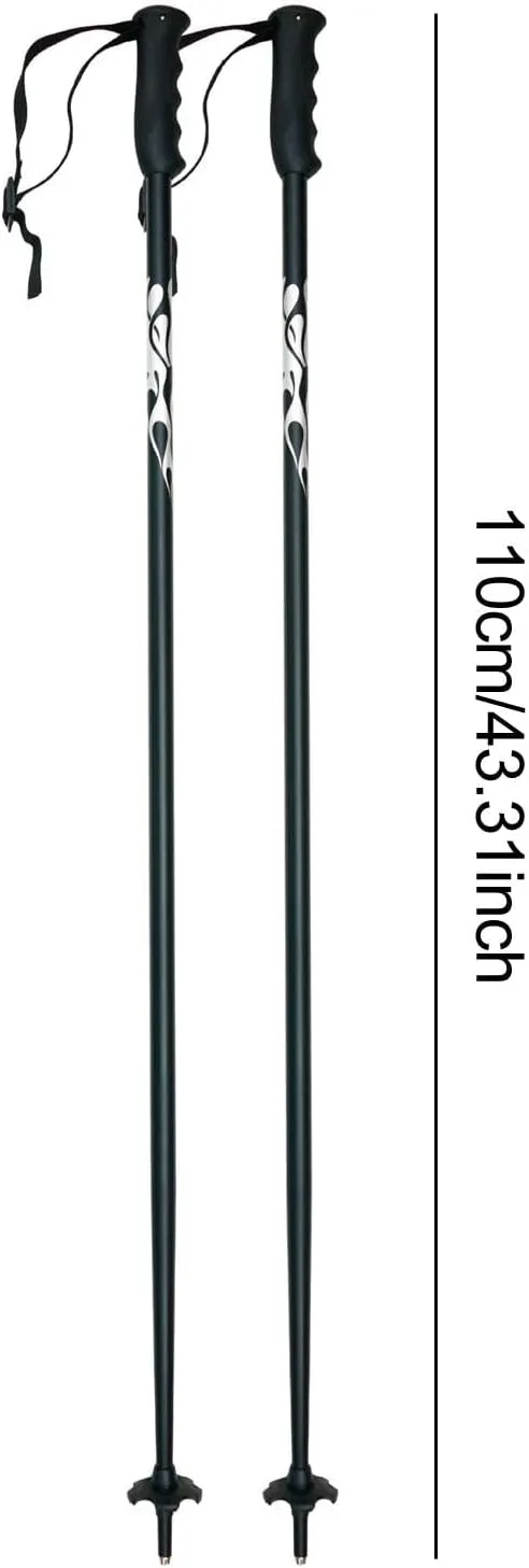 2 Pieces Ski Poles Trekking Canes Comfortable Gripping Hiking Poles Walking Sticks for Camping Skiing Mountaineering Climbing