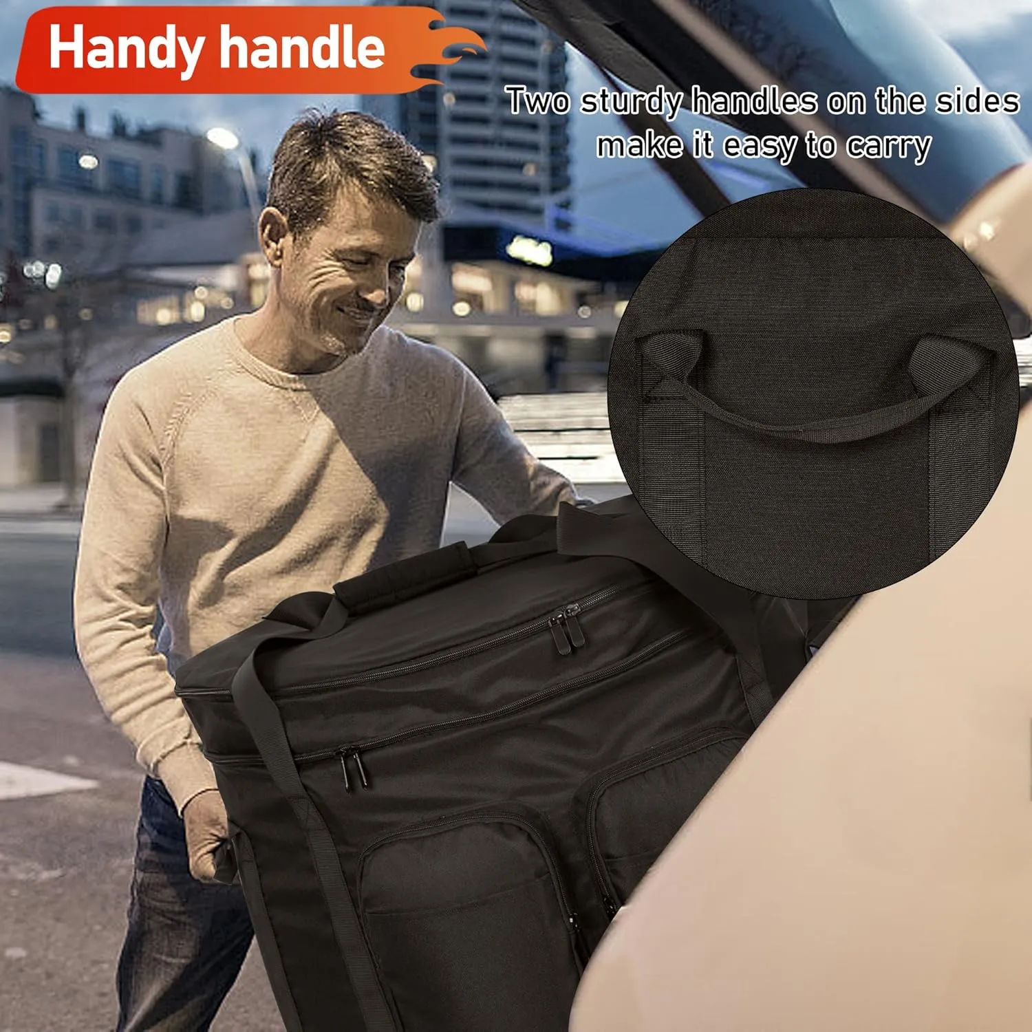 24 Inch Outdoor Fire Pit Bag Compatible with Model 883 885 Outland Firebowl, Firebowl Travel Carrying Case for 24-Inch Diameter Propane Gas Fire Pit, Bag Only
