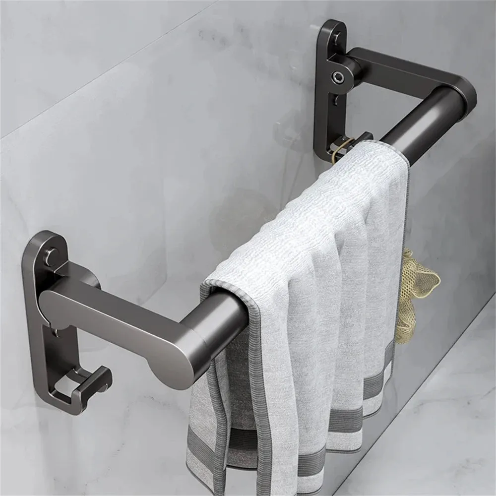30cm Folding Punch-Free Armrest Bathroom Toilet Elderly Safety Toilet Handrail Railing Pregnant Women Toilet Non-Slip Handle Storage Rack