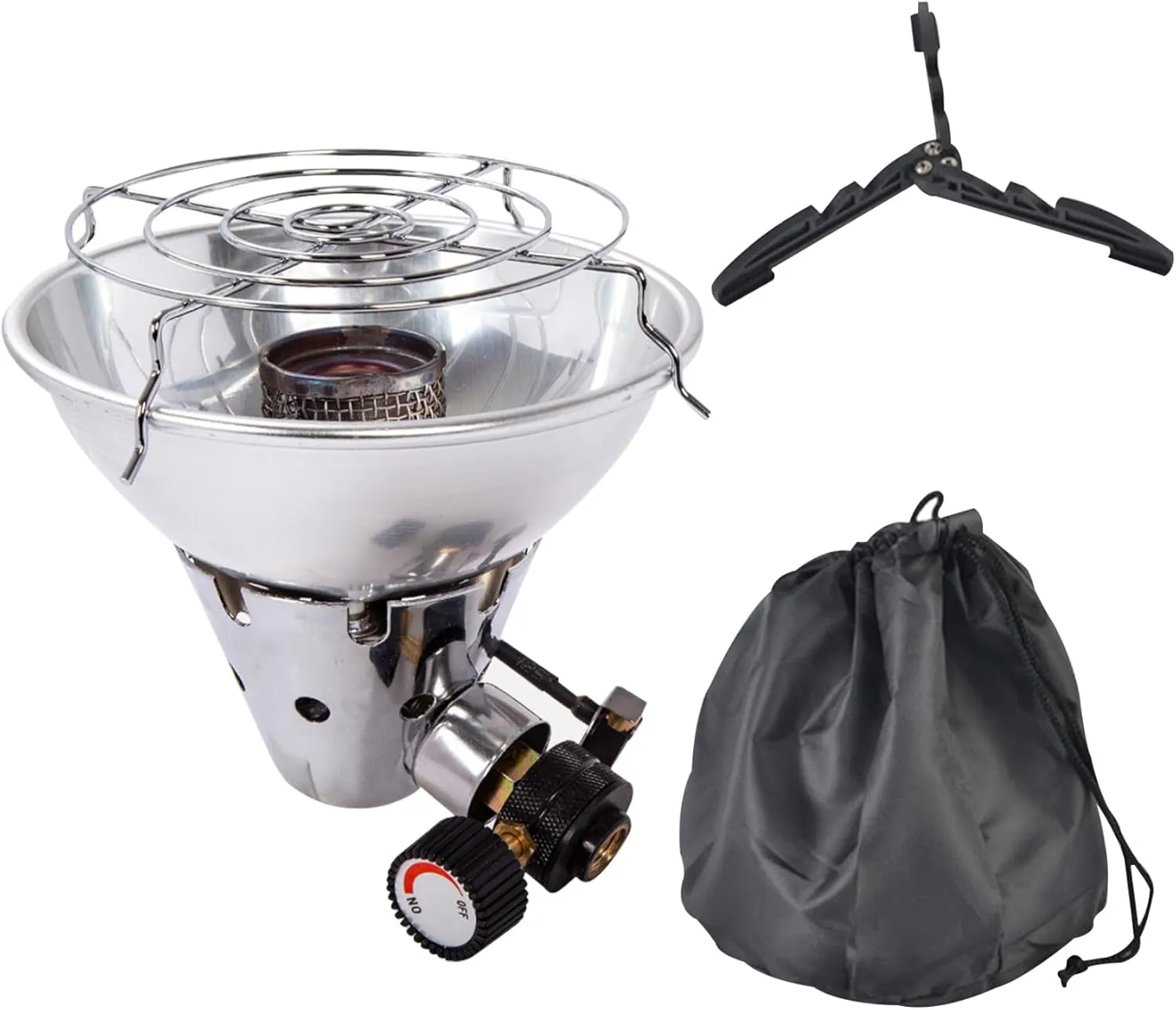 3PCS/Set Portable Propane Heater Tank Top Tent Heater with Shut-Off Valve Camping Heater Heat-resistant Outdoor Space Heater for Camping, Garage, Porch