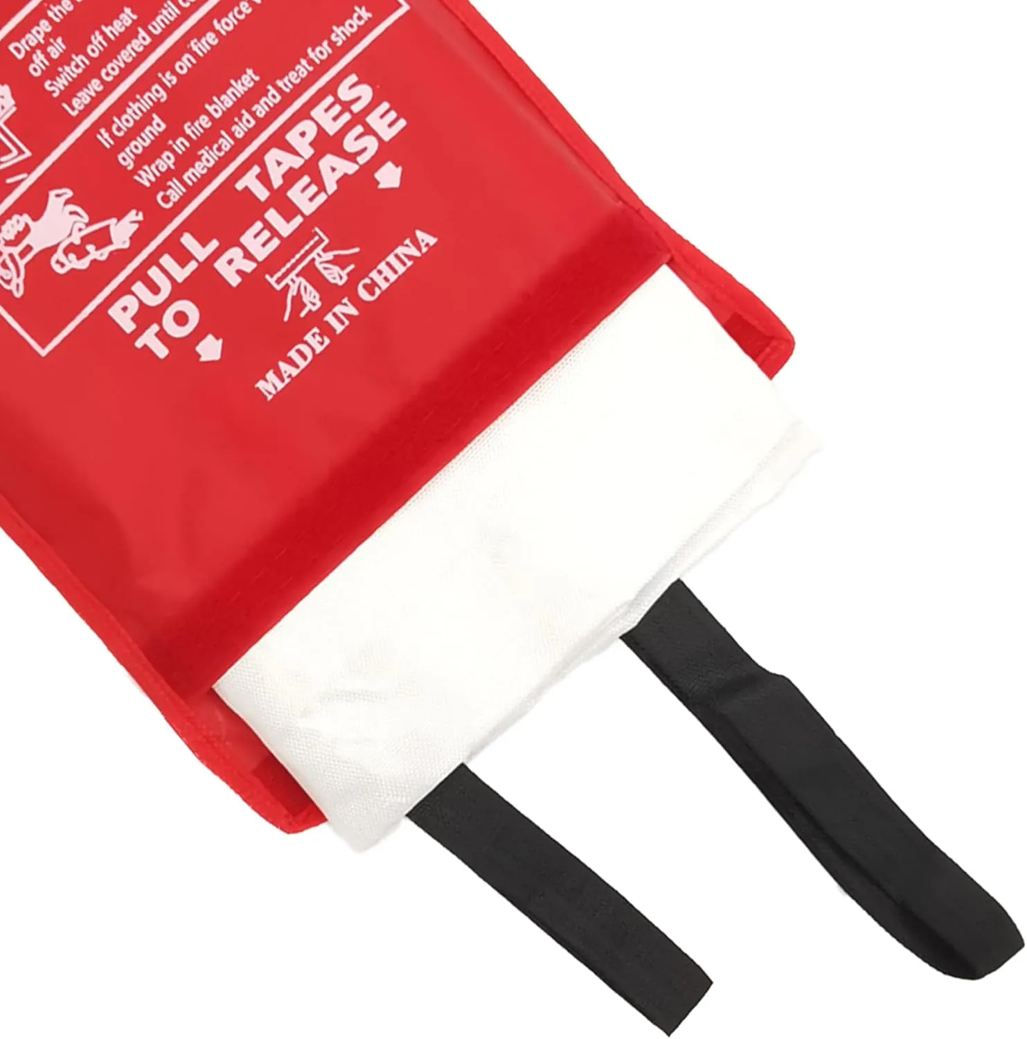 43 in Emergency Fire Blanket - 6 Pack Fire Suppression Blanket for Kitchen Home Fireplace Grill Office and 6 Pair Gloves