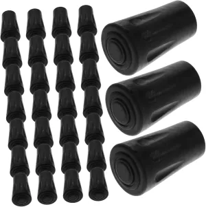 50pcs Carbon Trekking Poles Tips Anti-Slip Walking Pole Covers Protective Caps for Outdoor Indoor Use
