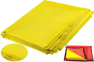 6 x 10 Ft Welding Blanket Gold Fiberglass Blanket Portable Fiberglass Fire Retardant Blanket Welding Mat Welding Fireproof Thermal Resistant Insulation with Carry Bag