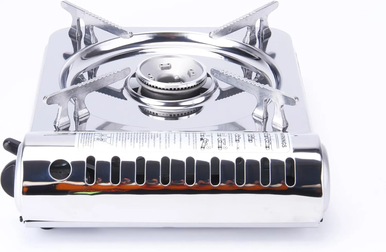 8,000 BTU Stainless Steel Butane Gas Portable Camping Stove