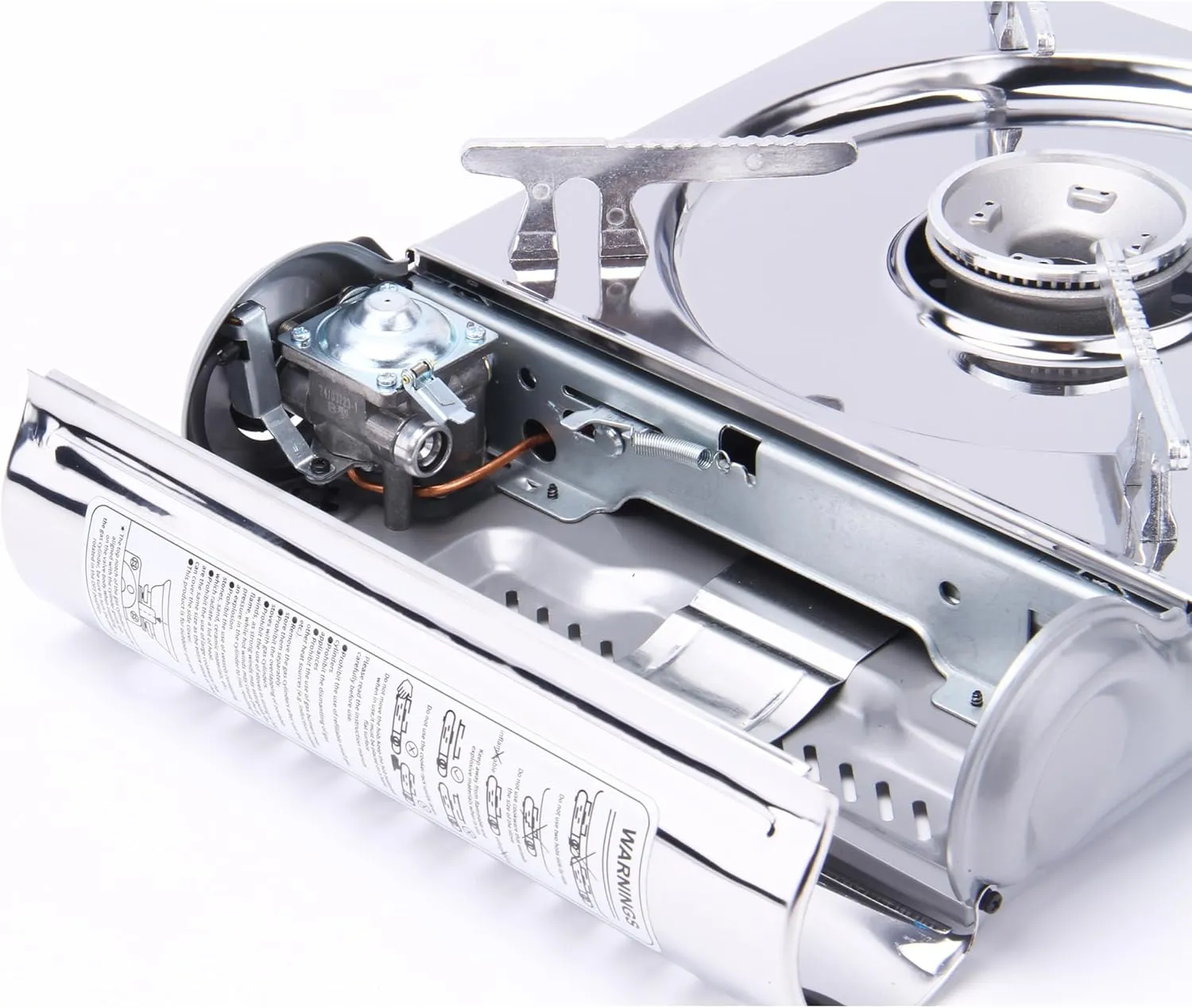 8,000 BTU Stainless Steel Butane Gas Portable Camping Stove
