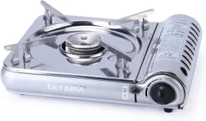 8,000 BTU Stainless Steel Butane Gas Portable Camping Stove