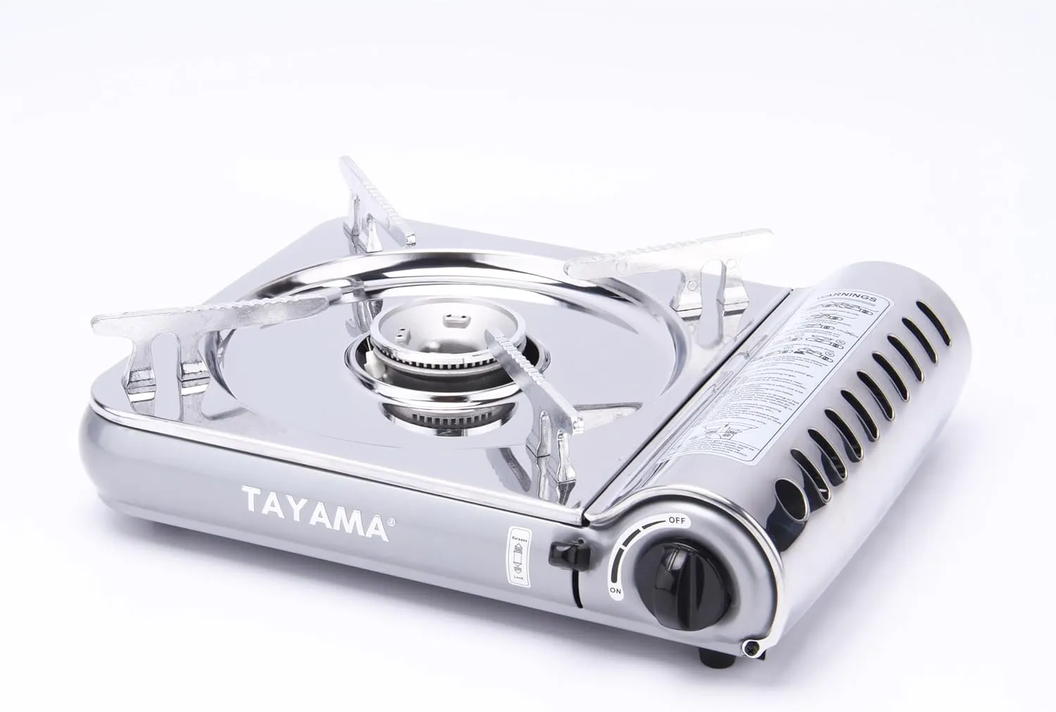 8,000 BTU Stainless Steel Butane Gas Portable Camping Stove