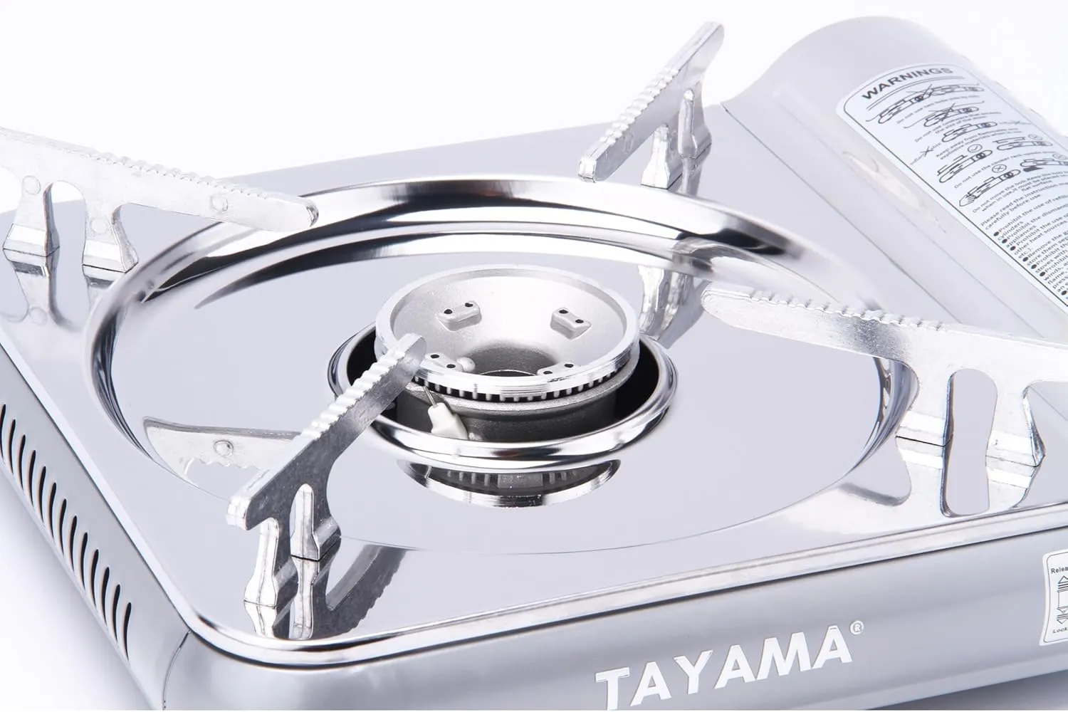 8,000 BTU Stainless Steel Butane Gas Portable Camping Stove