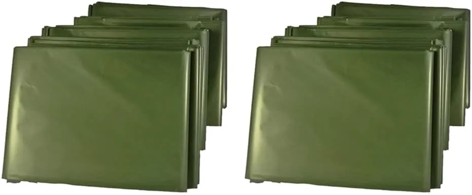 8Pack Emergency Blanket Ultra Light Reusable Emergency Mylar Thermal Blanket for Outdoors Camping Hiking Survival