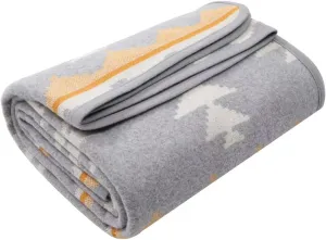 ACUSHLA Merino Wool Blanket - Warm Thick Washable Large Outdoor Camping Sleeping Throw Blanket All Weather, Morocco Grey 79x63
