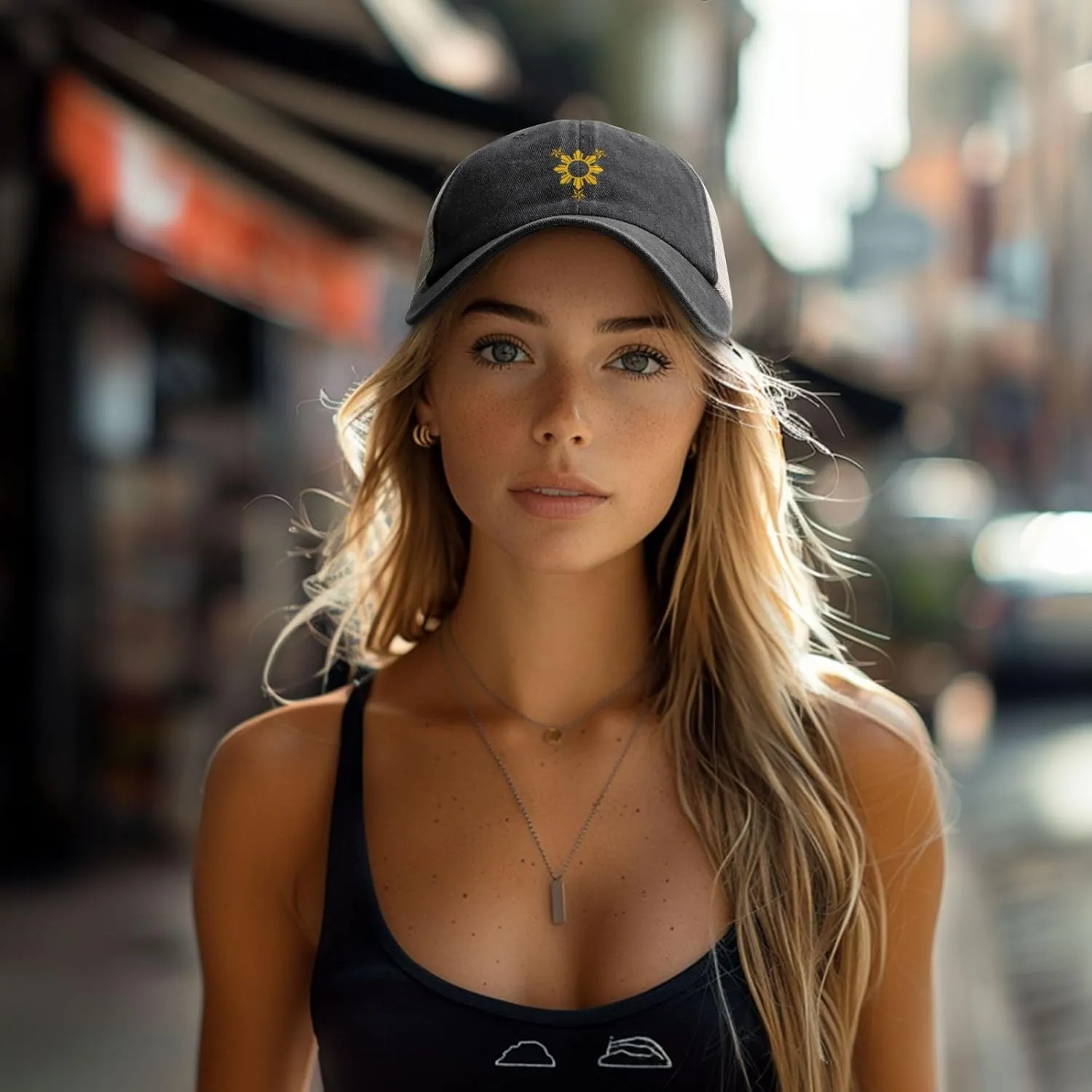 Adjustable Mesh Baseball Caps Snapback Mesh Back Hat Dad Cap Hat Vintage Washed Hat Breathable Sun Hats for Men Women