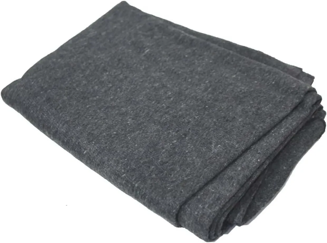 Adroit Emergency Blanket | 60 x 80 (152.4 x 203.2 cm) | 50% Wool & Synthetic Blend | Gray | Lightweight <3 lbs (1.4 kg) | Trusted by Military & Coast Guard | Machine Wash & Dry
