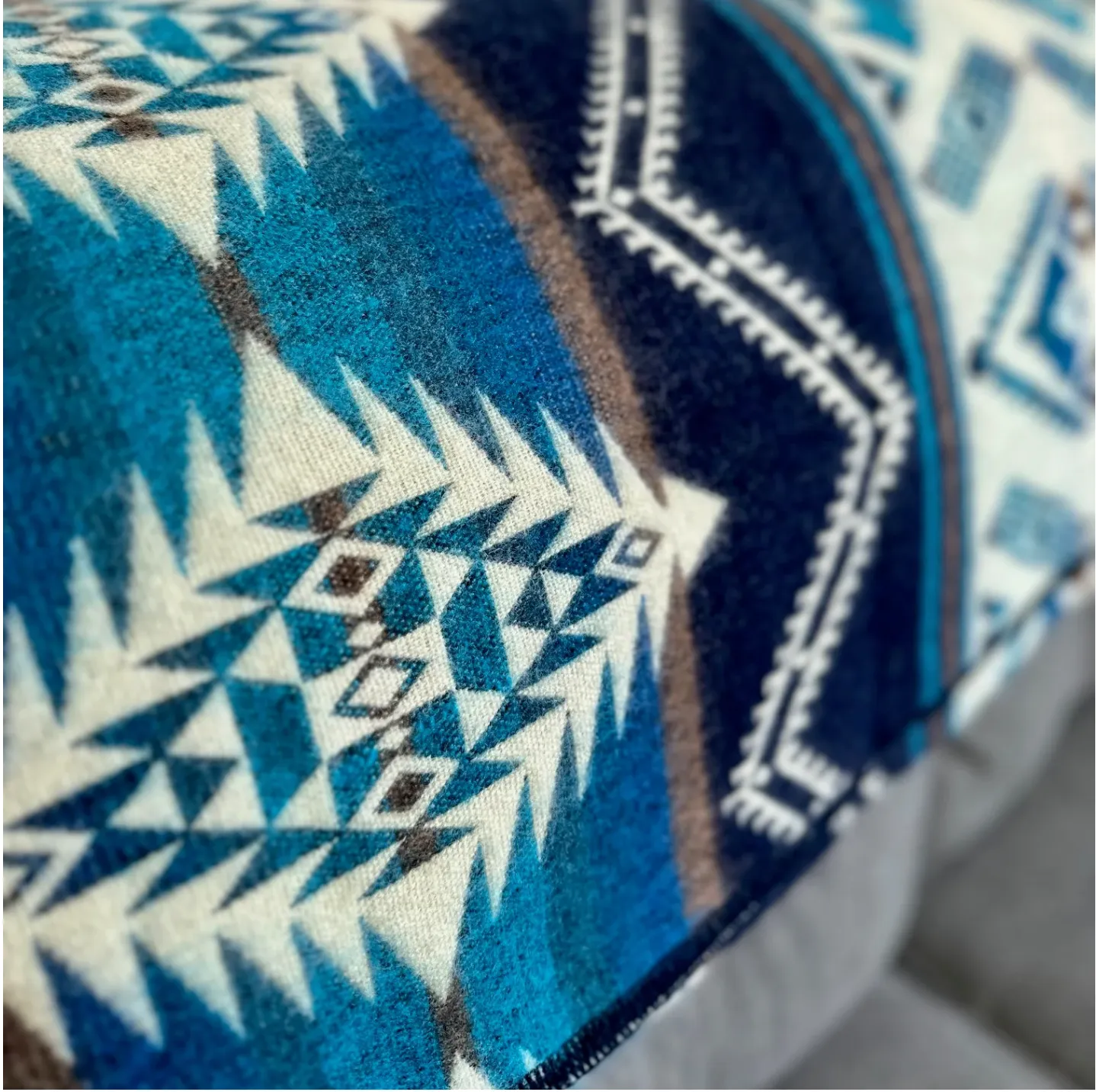 Alpaca Wool Blanket - Cuzco River Water