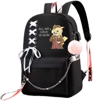 Anime Watashi ni Tenshi ga Maiorita! Backpack Cosplay Mochila Rucksack Ribbon Backpack (3)