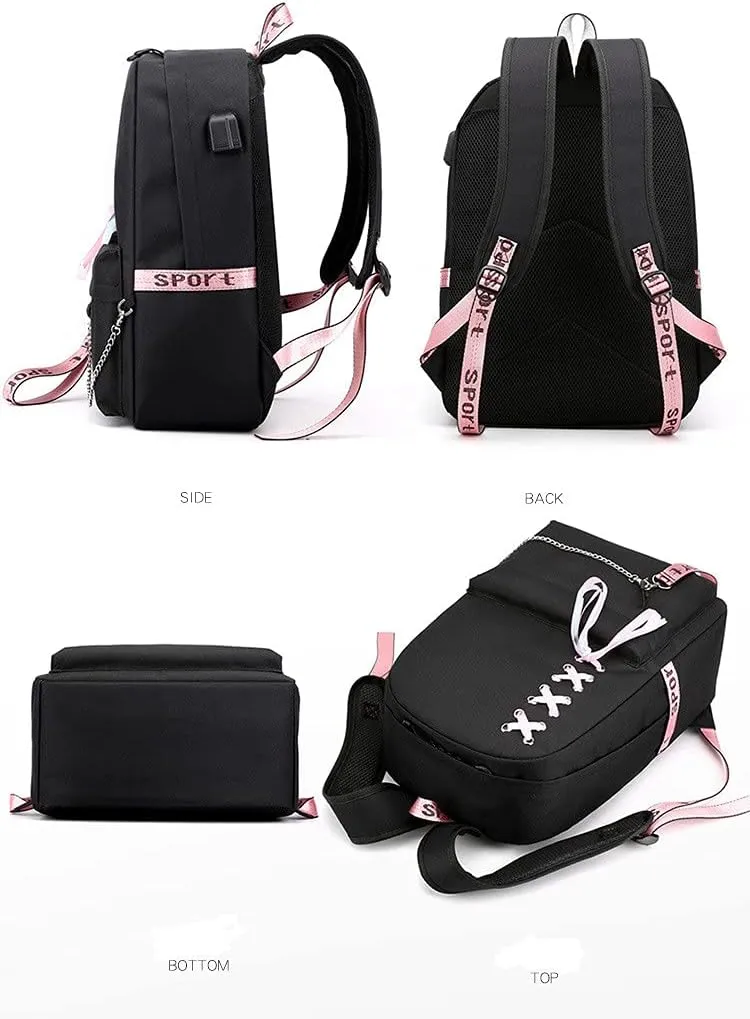Anime Watashi ni Tenshi ga Maiorita! Backpack Cosplay Mochila Rucksack Ribbon Backpack (3)