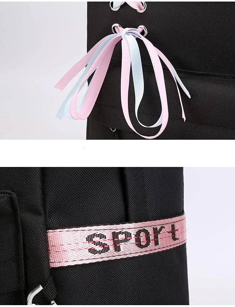 Anime Watashi ni Tenshi ga Maiorita! Backpack Cosplay Mochila Rucksack Ribbon Backpack (3)