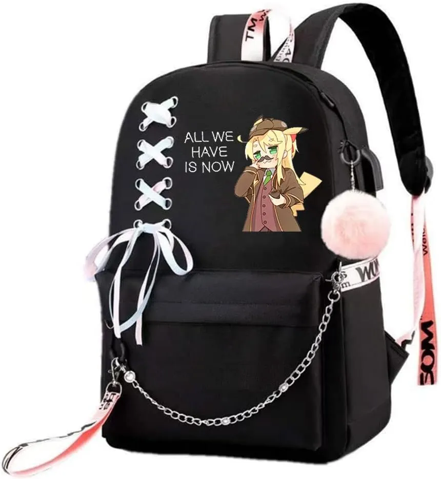 Anime Watashi ni Tenshi ga Maiorita! Backpack Cosplay Mochila Rucksack Ribbon Backpack (3)