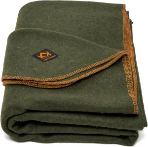 Arcturus Military Wool Blanket - Warm, Thick, Washable - Great for Outdoors, Camping, Stadium Blanket, Picnics, Travel - Car & Bushcraft Survival Kits, Large 64in x 88in 4.5 lb