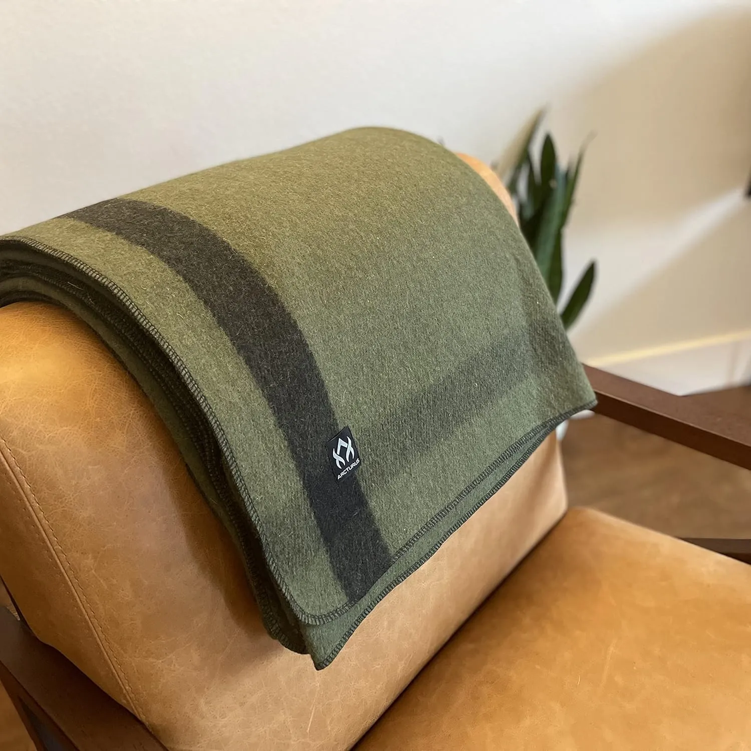 Arcturus Patterned Wool Blankets - 4.5lbs Warm, Heavy, Washable, Large | Great for Camping, Outdoors, Sporting Events, or Survival & Emergency Kits
