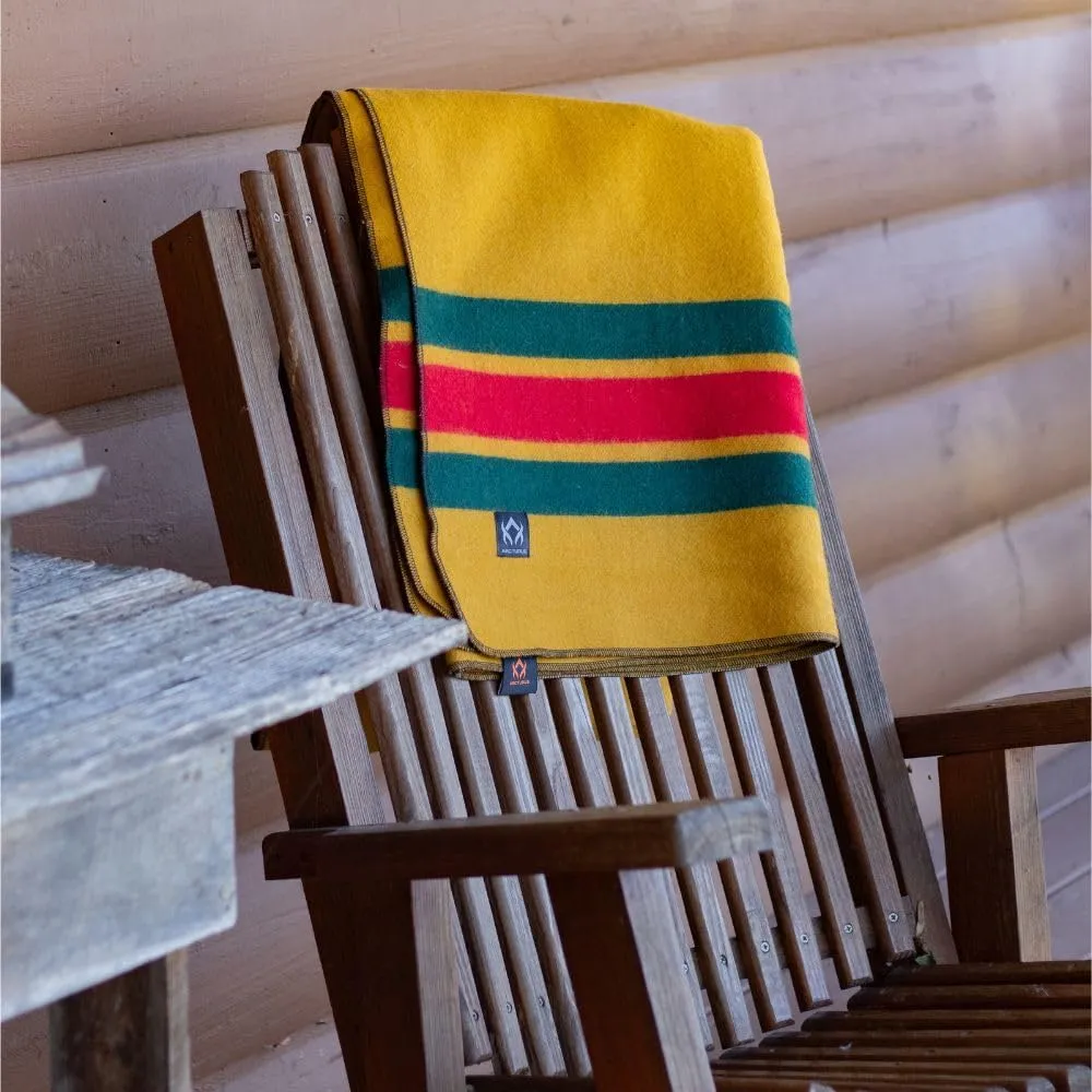 Arcturus Patterned Wool Blankets - 4.5lbs Warm, Heavy, Washable, Large | Great for Camping, Outdoors, Sporting Events, or Survival & Emergency Kits