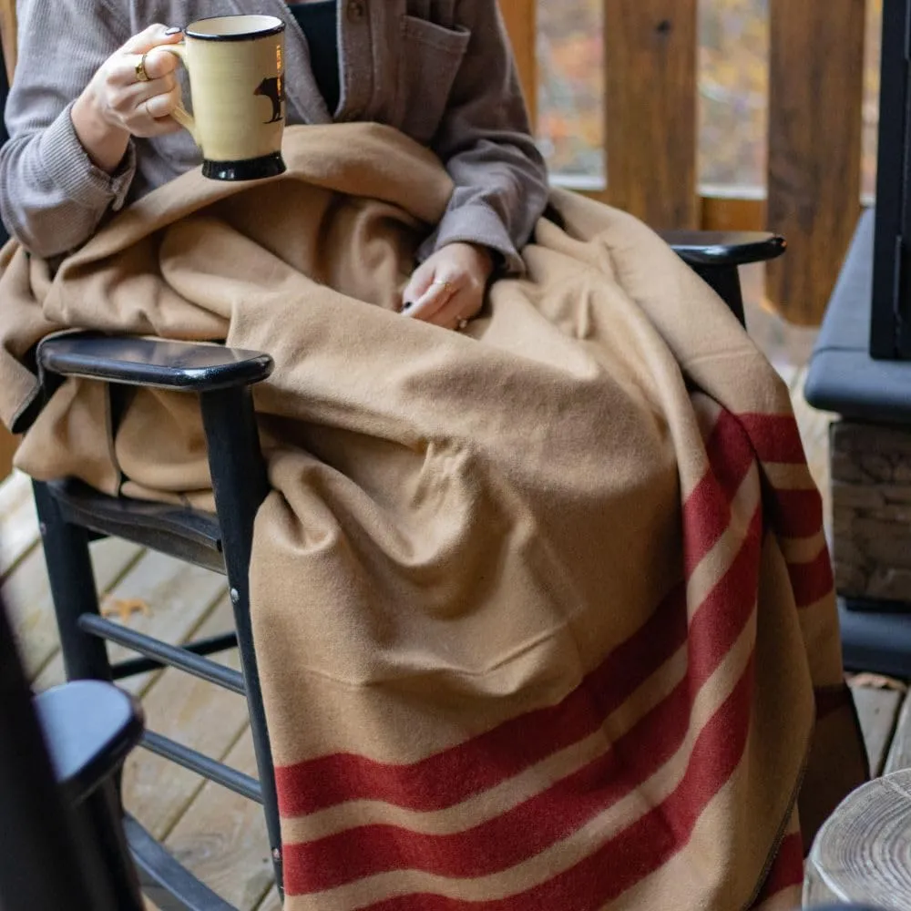Arcturus Patterned Wool Blankets - 4.5lbs Warm, Heavy, Washable, Large | Great for Camping, Outdoors, Sporting Events, or Survival & Emergency Kits