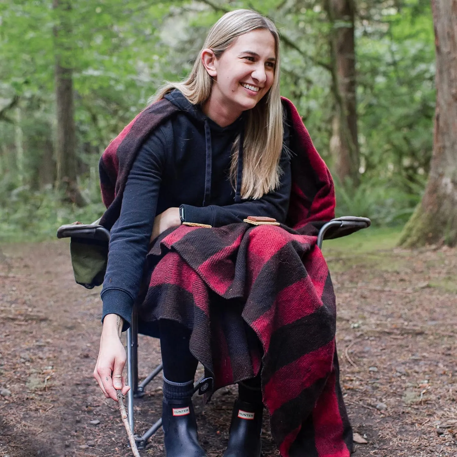 Arcturus Plaid Wool Blankets - 4.5lbs Warm, Heavy, Washable, Large | Great for Camping, Outdoors, Sporting Events, or Home