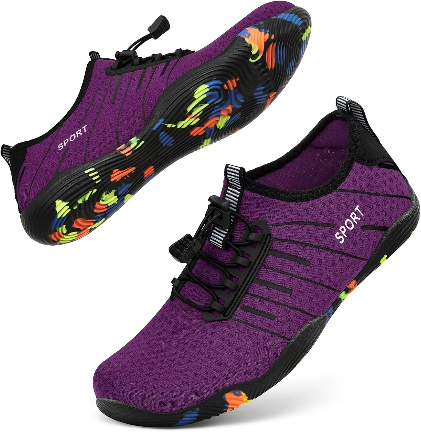 ATHMILE Water Shoes for Men Women River Shoes Adult Swim Beach Lake Pool Aqua Socks Barefoot Quick Dry for Hiking Surfing Kayaking Cruise Ship Essentials Cruise Ship Essentials