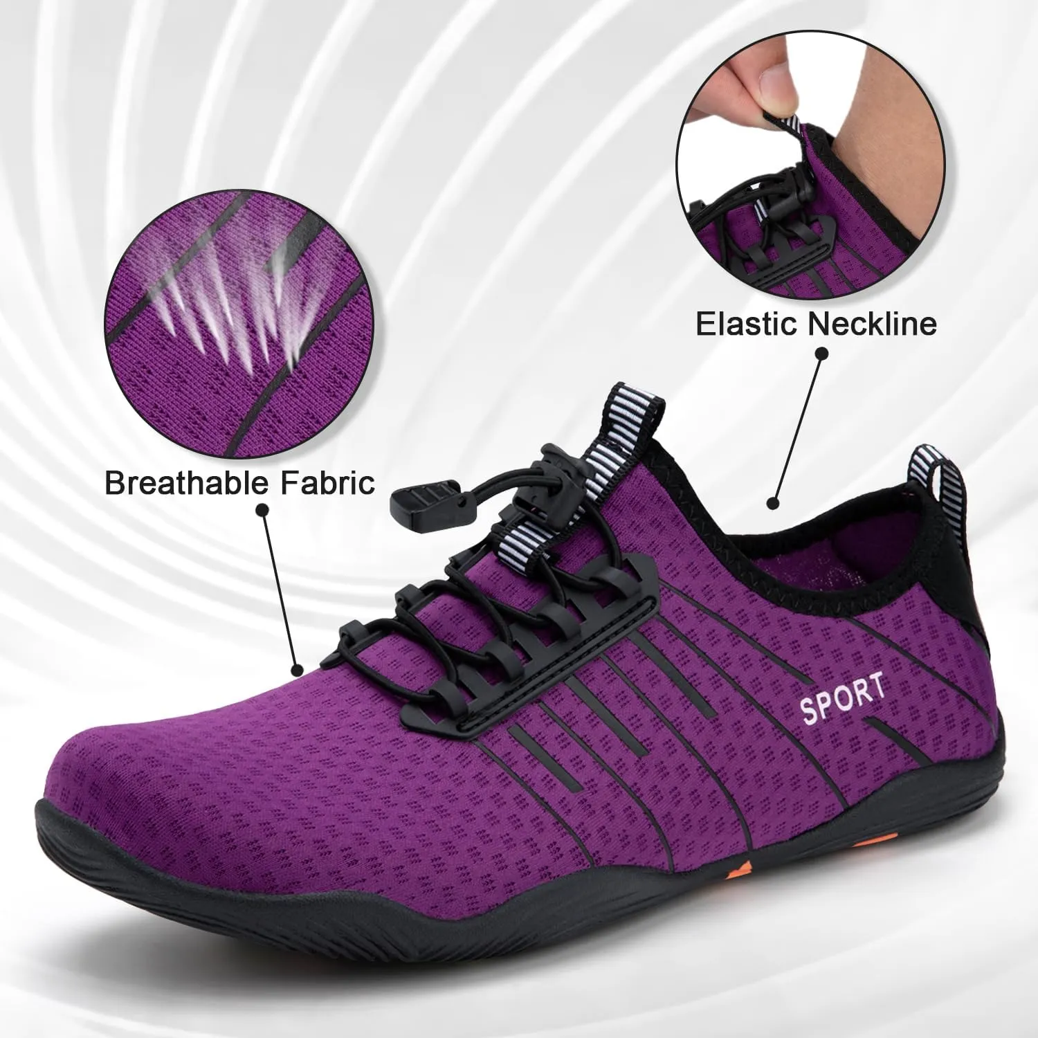 ATHMILE Water Shoes for Men Women River Shoes Adult Swim Beach Lake Pool Aqua Socks Barefoot Quick Dry for Hiking Surfing Kayaking Cruise Ship Essentials Cruise Ship Essentials