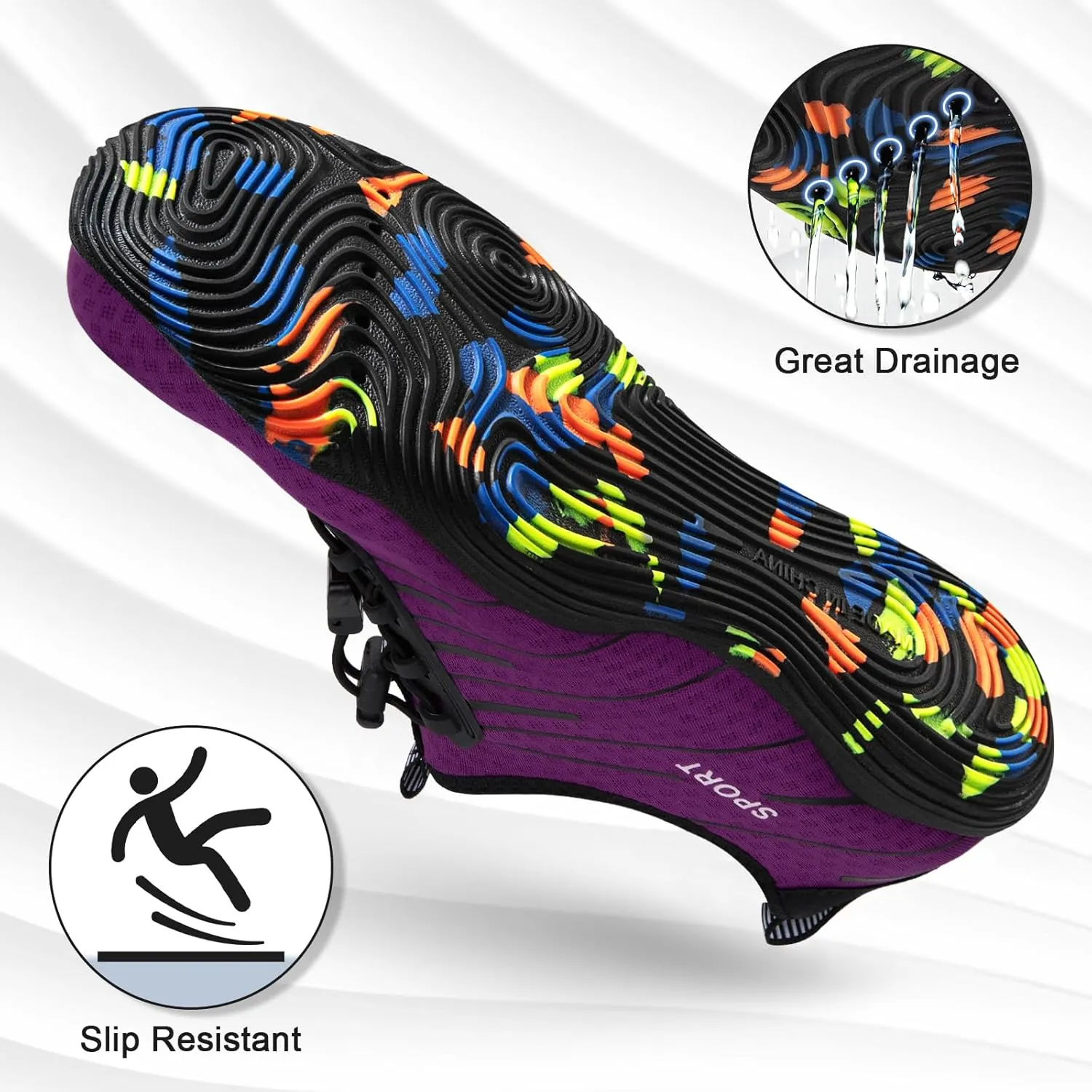 ATHMILE Water Shoes for Men Women River Shoes Adult Swim Beach Lake Pool Aqua Socks Barefoot Quick Dry for Hiking Surfing Kayaking Cruise Ship Essentials Cruise Ship Essentials