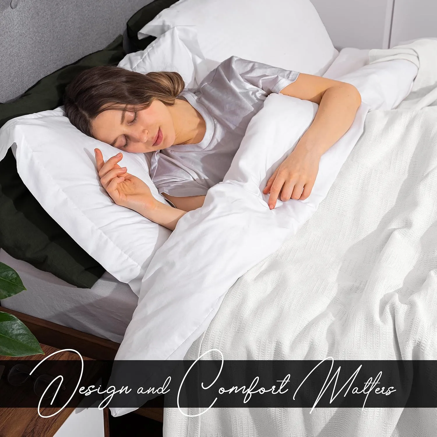 Avalon Bedding 100% Cotton King Size Thermal Blanket (108"x90") - Perfect Cotton Blanket for Layering Bed in Any Season - White