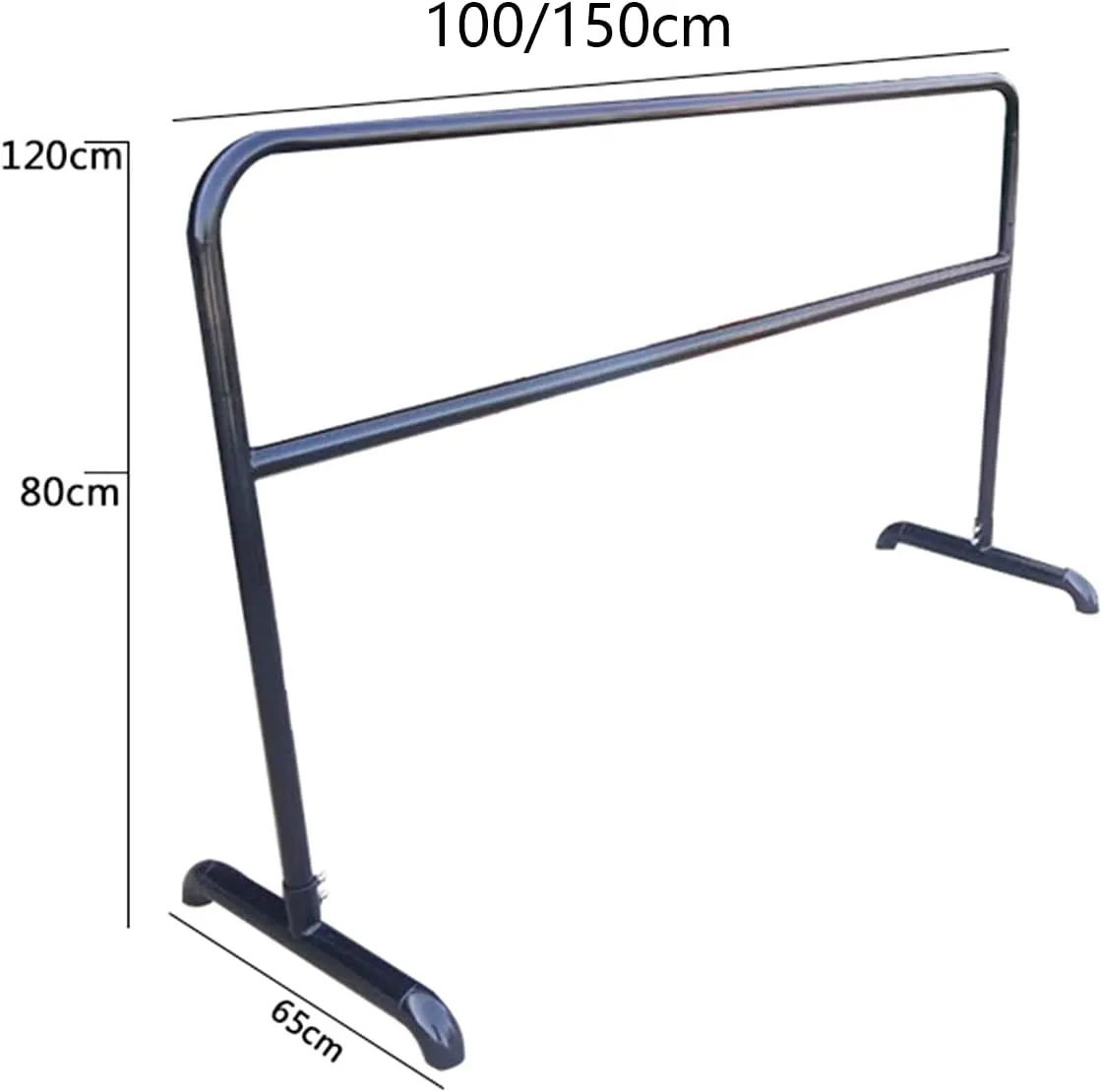 Ballet Barre,Freestanding Portable Ballet Bar, Stretch Pole Mobile Ballet Equipment with Non-Slip Feetm Ance Stretching Ballet Training for Gym Studio (A 150CM)