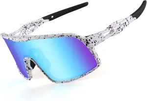 BangLong Polarized Cycling Glasses Sports Sunglasses, UV400 Protection, Men Women Running Fishing Driving Baseball Glasses