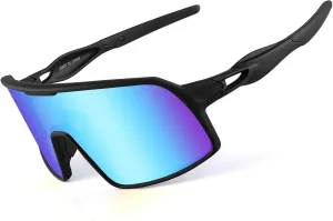 BangLong Polarized Cycling Glasses Sports Sunglasses, UV400 Protection, Men Women Running Fishing Driving Baseball Glasses
