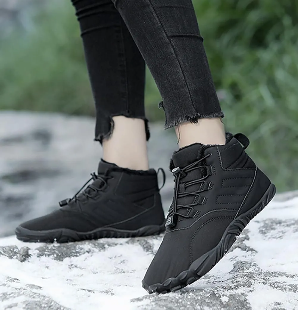 Barefoot Shoes Men Women Wide Toe Box Winter Cross Trainer Minimalist Zero Drop Sole Cotton Boots Sneakers