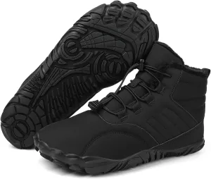 Barefoot Shoes Men Women Wide Toe Box Winter Cross Trainer Minimalist Zero Drop Sole Cotton Boots Sneakers