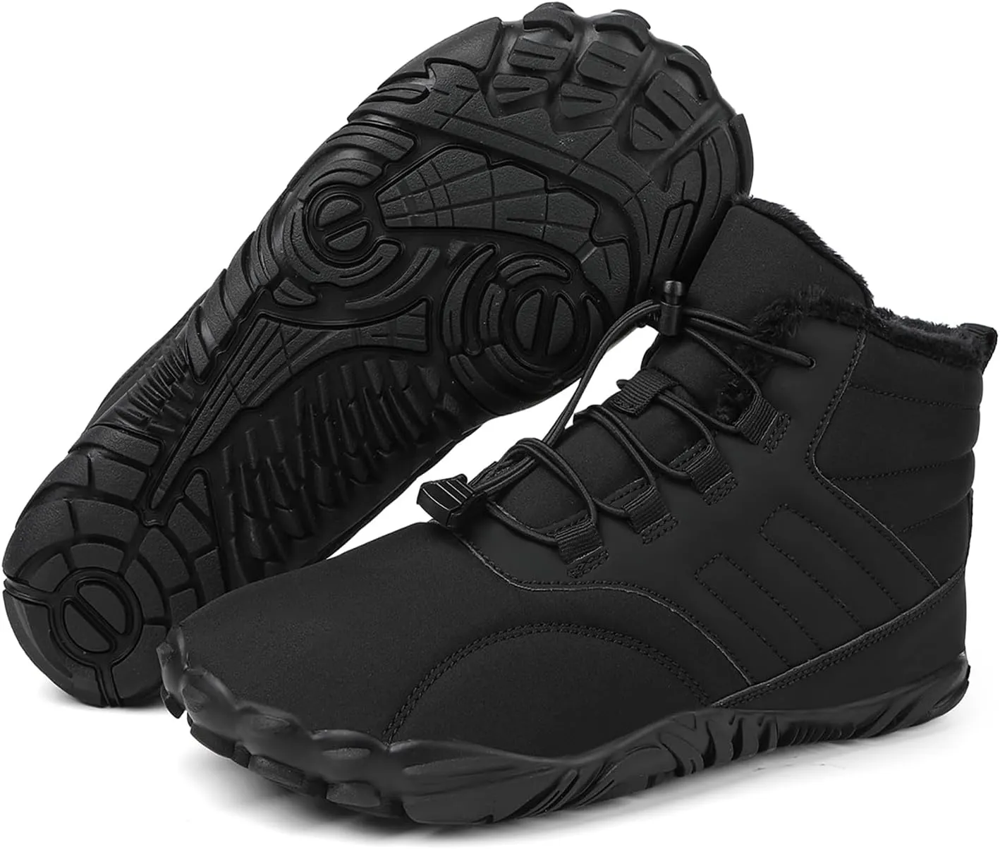 Barefoot Shoes Men Women Wide Toe Box Winter Cross Trainer Minimalist Zero Drop Sole Cotton Boots Sneakers
