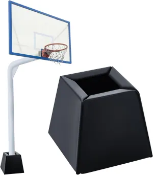 Basketball Square Base Pads for 5"x5" Base Pole Padding Wrap Heavy Duty Outdoor Waterproof Uv-Resistant Basement Pole Cover for Player Protection, 2" Thick