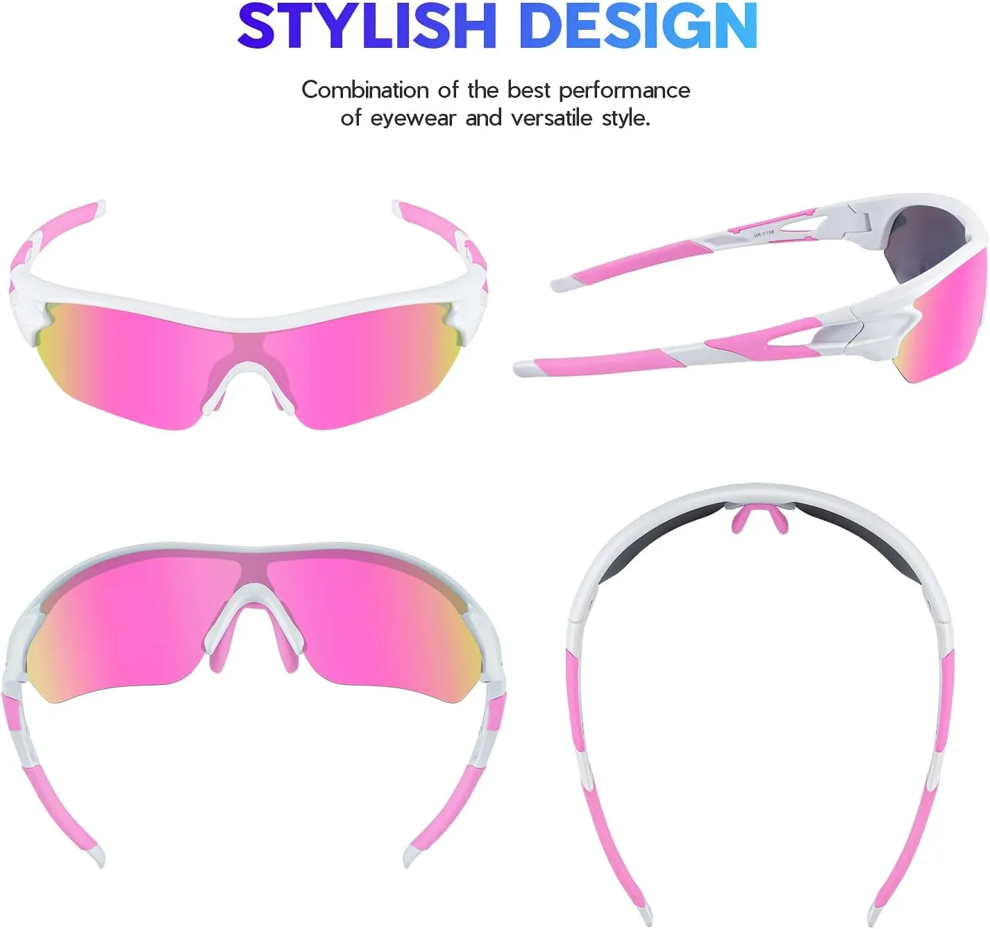 BEACOOL Polarized Sports Sunglasses for Men Women Youth Baseball Cycling Running Driving Fishing Golf Motorcycle TAC Glasses