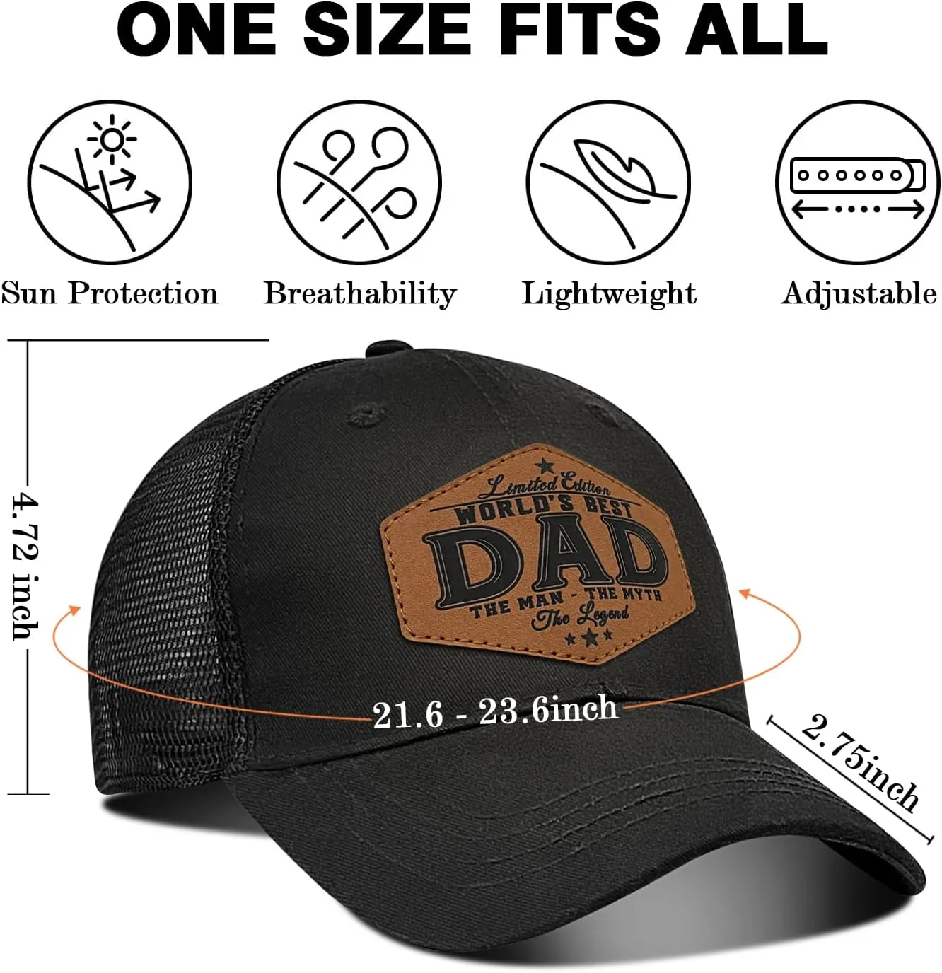 Best Dad Ever Mesh Hat from Daughter/Son