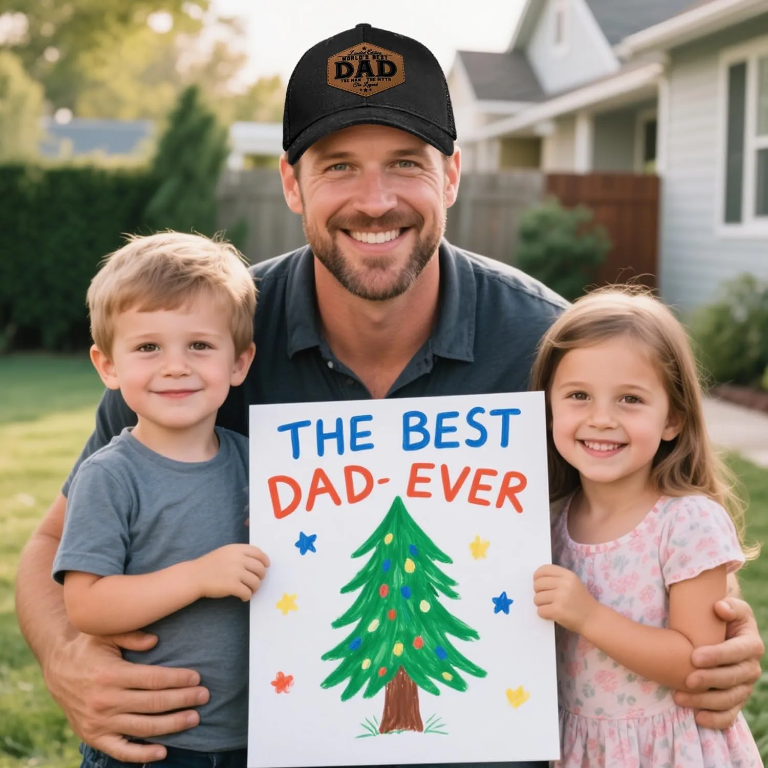 Best Dad Ever Mesh Hat from Daughter/Son