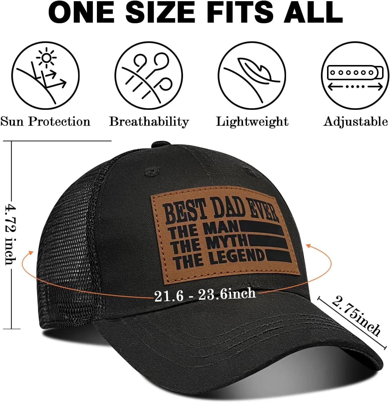 Best Dad Ever Mesh Hat from Daughter/Son